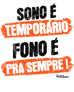 Nome do produto Camiseta FONO > SONO - Unissex - Cores Claras
