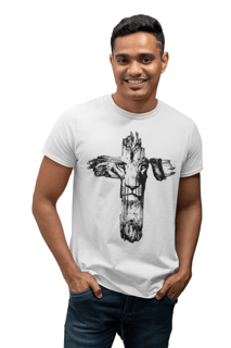 Nome do produto T-shirt Quality A Cruz Com Leão