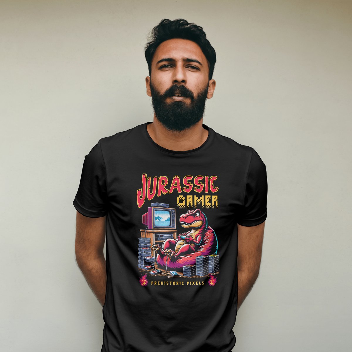 Nome do produto: CAMISETA PREMIUM | Jurassic Gamer