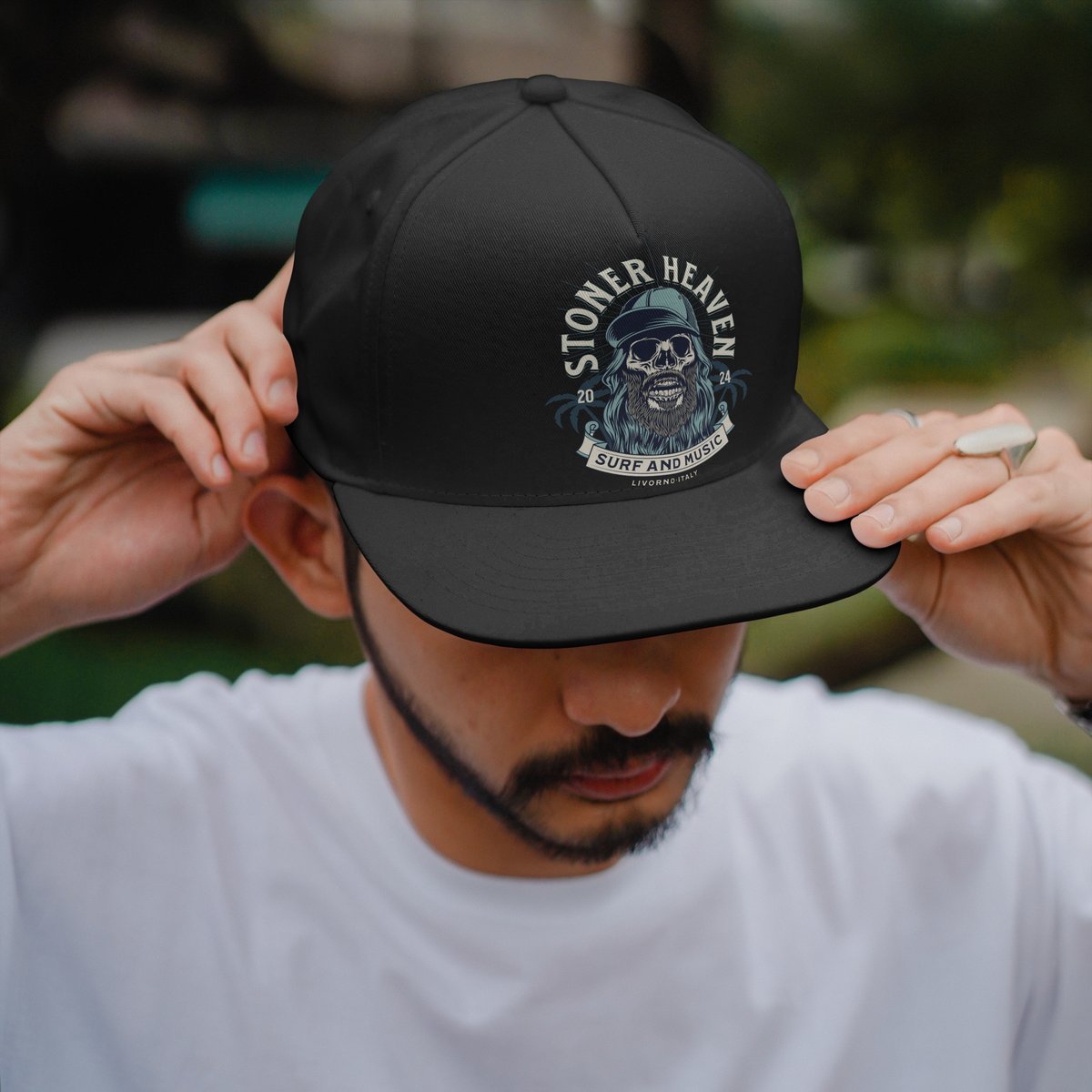 Nome do produto: BONÉ ABA RETA | Stoner Heaven