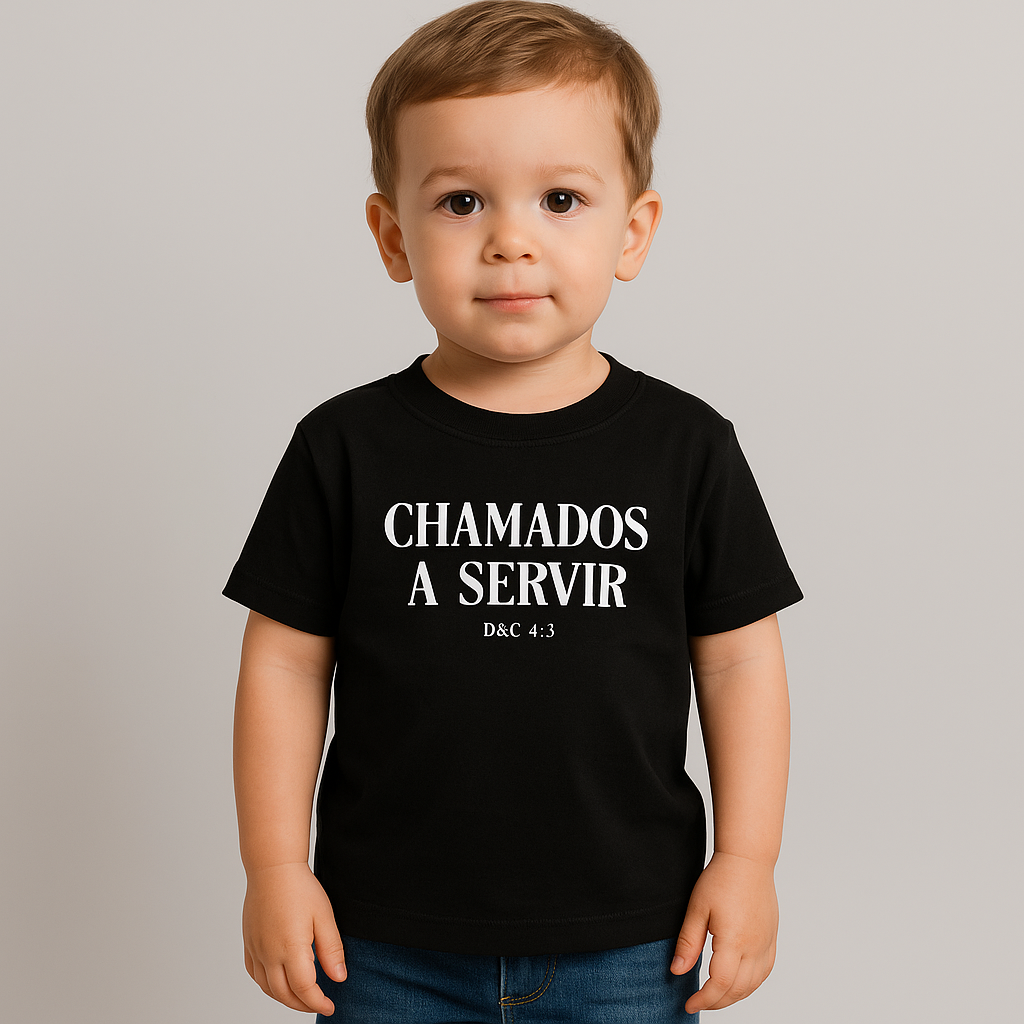 Nome do produto: Camiseta Infantil | Chamados a Servir