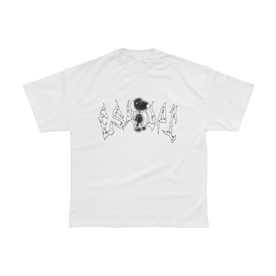  Camiseta Esnupi Death Metal Branca