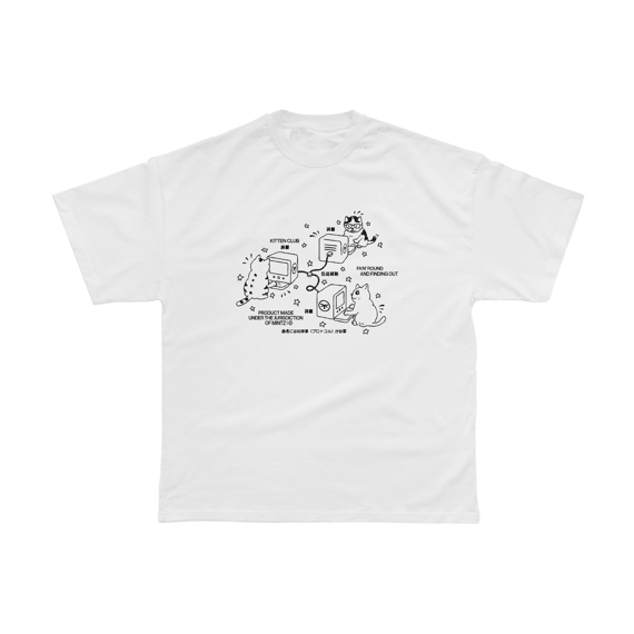 Camiseta Kitten Club Branca