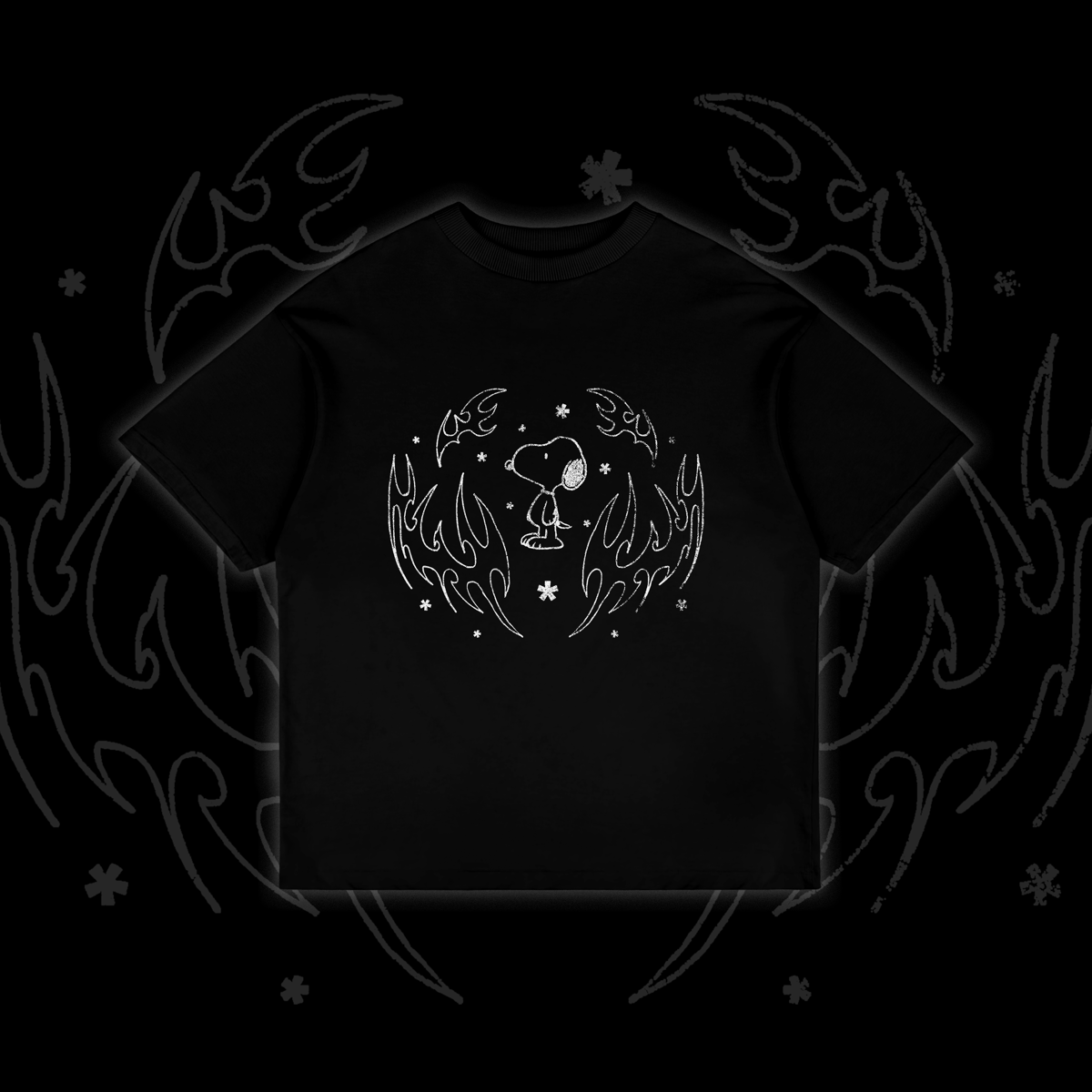 Nome do produto: Oversized Esnupi Cybertribal - Preta