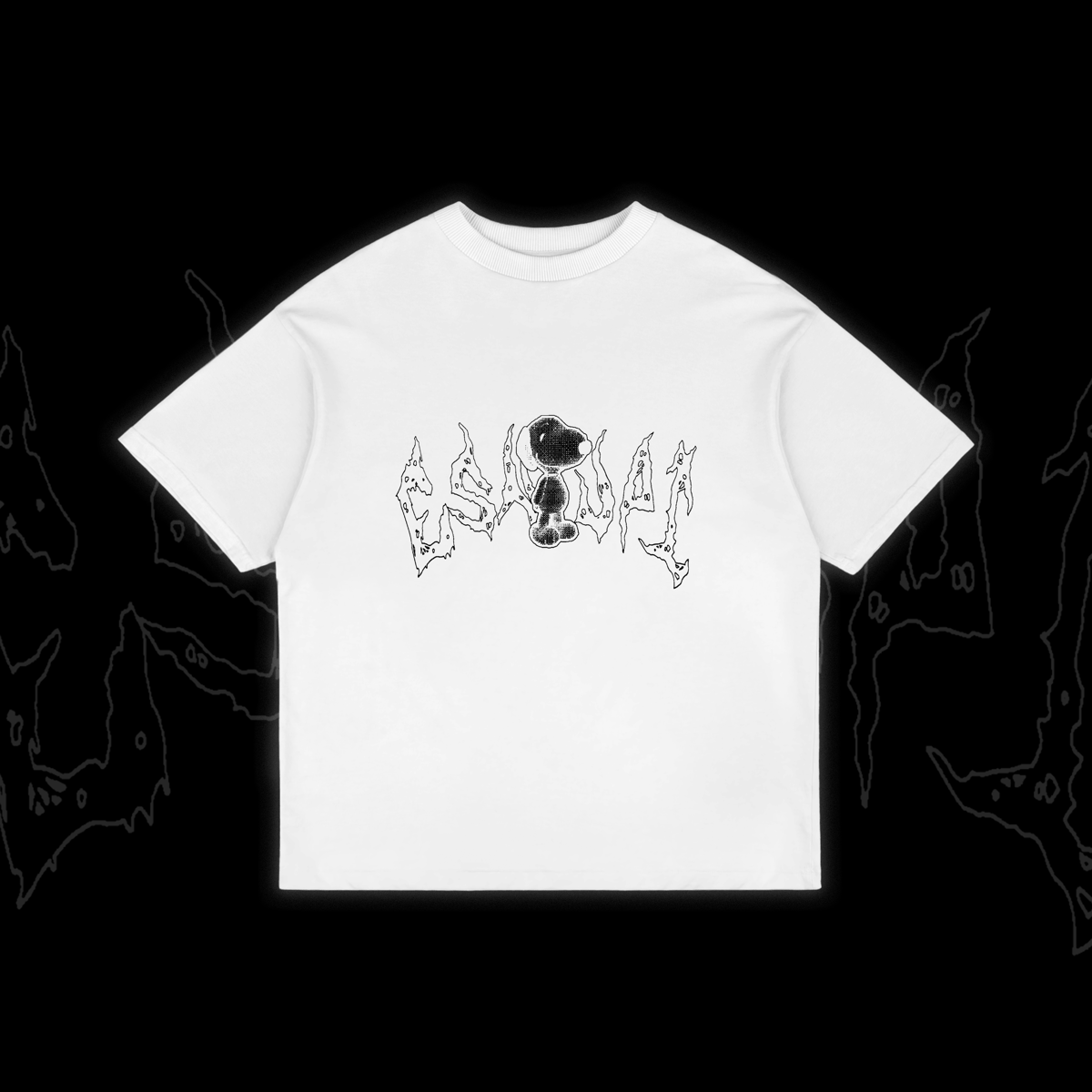Nome do produto: Oversized Esnupi Death Metal - Branca