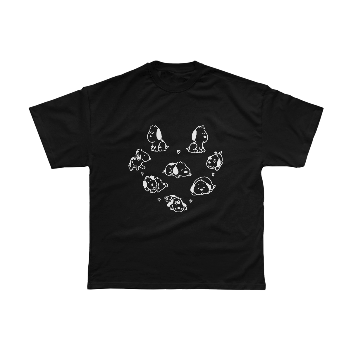 Nome do produto: Camiseta Coração de Esnupis Preta