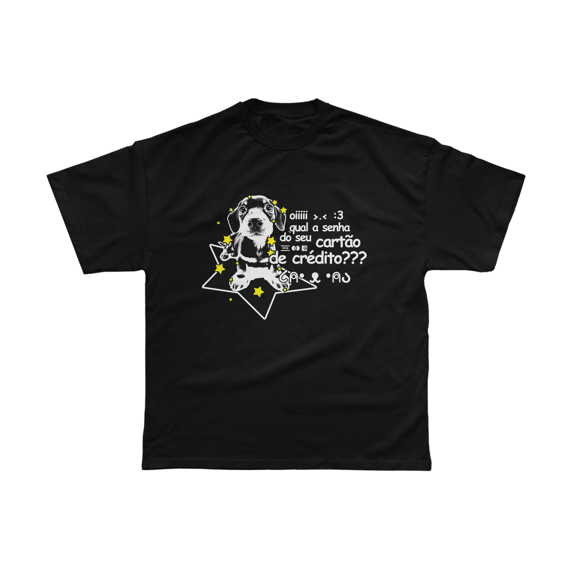 Camiseta Doguinho Cartão de Crédito - Preta