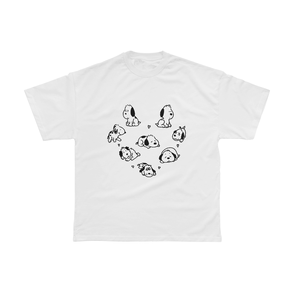 Nome do produto: Camiseta Coração de Esnupis Branca