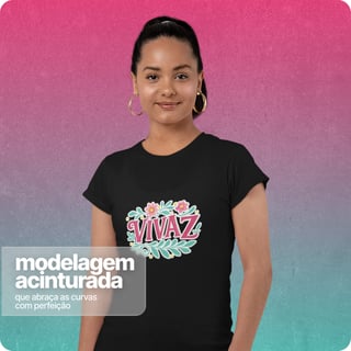 Nome do produto Camiseta Feminina Baby Long Quality – Vivaz 