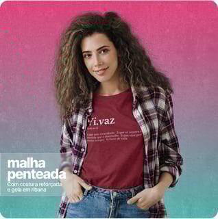 Nome do produto Camiseta Unissex Quality –Vi.Vaz