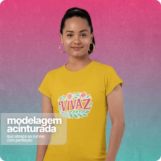Nome do produto Camiseta Feminina Baby Long Quality – Vivaz 