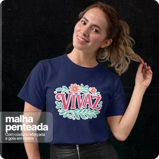 Nome do produto Camiseta Unissex  Quality – Vivaz