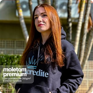 Nome do produto Moletom Canguru Prime  Unissex –  Tudo Começa Quando Voce Acredita