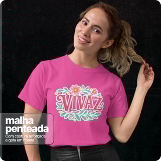 Nome do produto Camiseta Unissex  Quality – Vivaz