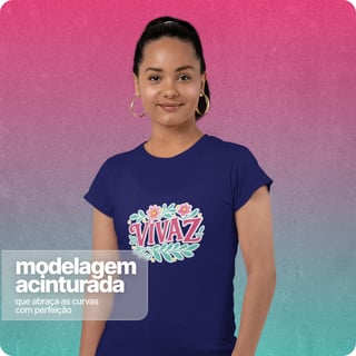 Nome do produto Camiseta Feminina Baby Long Quality – Vivaz 