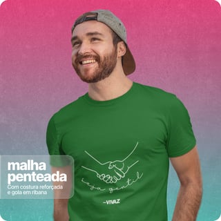 Nome do produto Camiseta Unissex Quality –  Seja Gentil