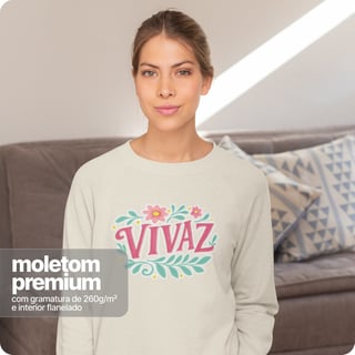 Nome do produto Moletom Blusão Prime Unissex – Vivaz 