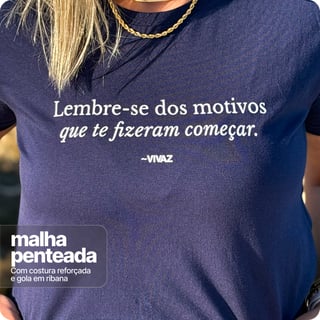 Nome do produto Camiseta Unissex  Quality – Lembre - se dos motivos 