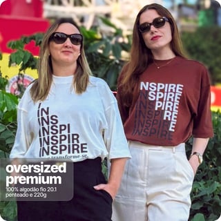 Nome do produto Camiseta Unissex Oversized – Inspire 