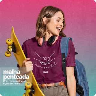 Nome do produto Camiseta Unissex Quality –  Seja Gentil