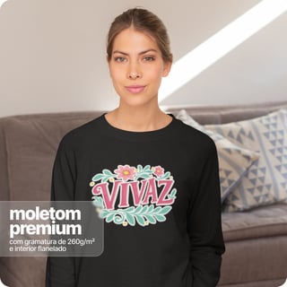 Nome do produto Moletom Blusão Prime Unissex – Vivaz 