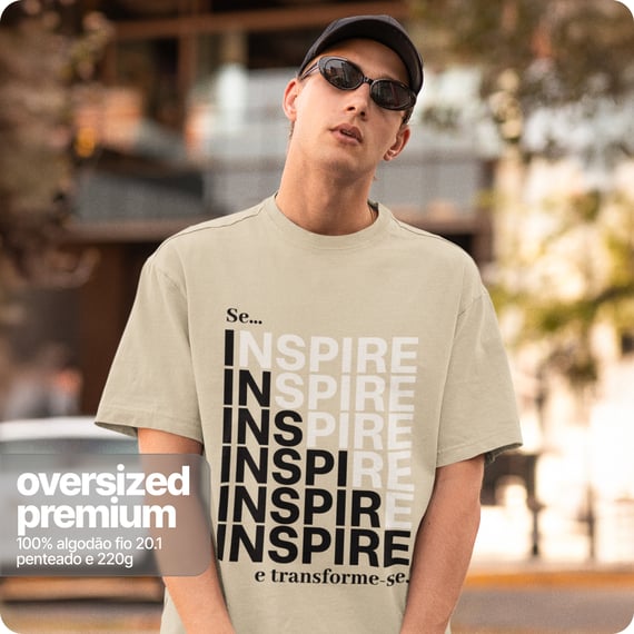 Camiseta Unissex Oversized – Inspire 