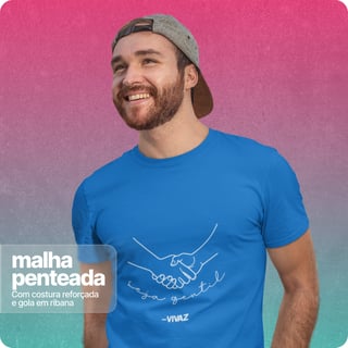 Nome do produto Camiseta Unissex Quality –  Seja Gentil