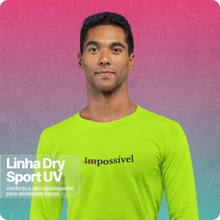 Nome do produto Camisa Manga Longa Dry Sport UV Unissex –  Impossivel 