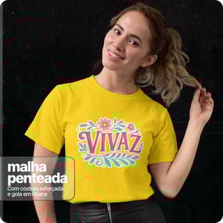 Nome do produto Camiseta Unissex  Quality – Vivaz