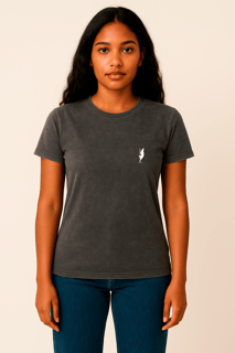 CAMISETA REGULAR ESTONADA LOGO