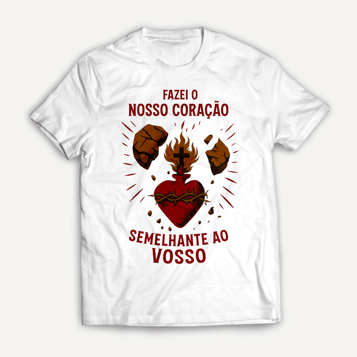 Nome do produto: T-Shirt Coração de Jesus