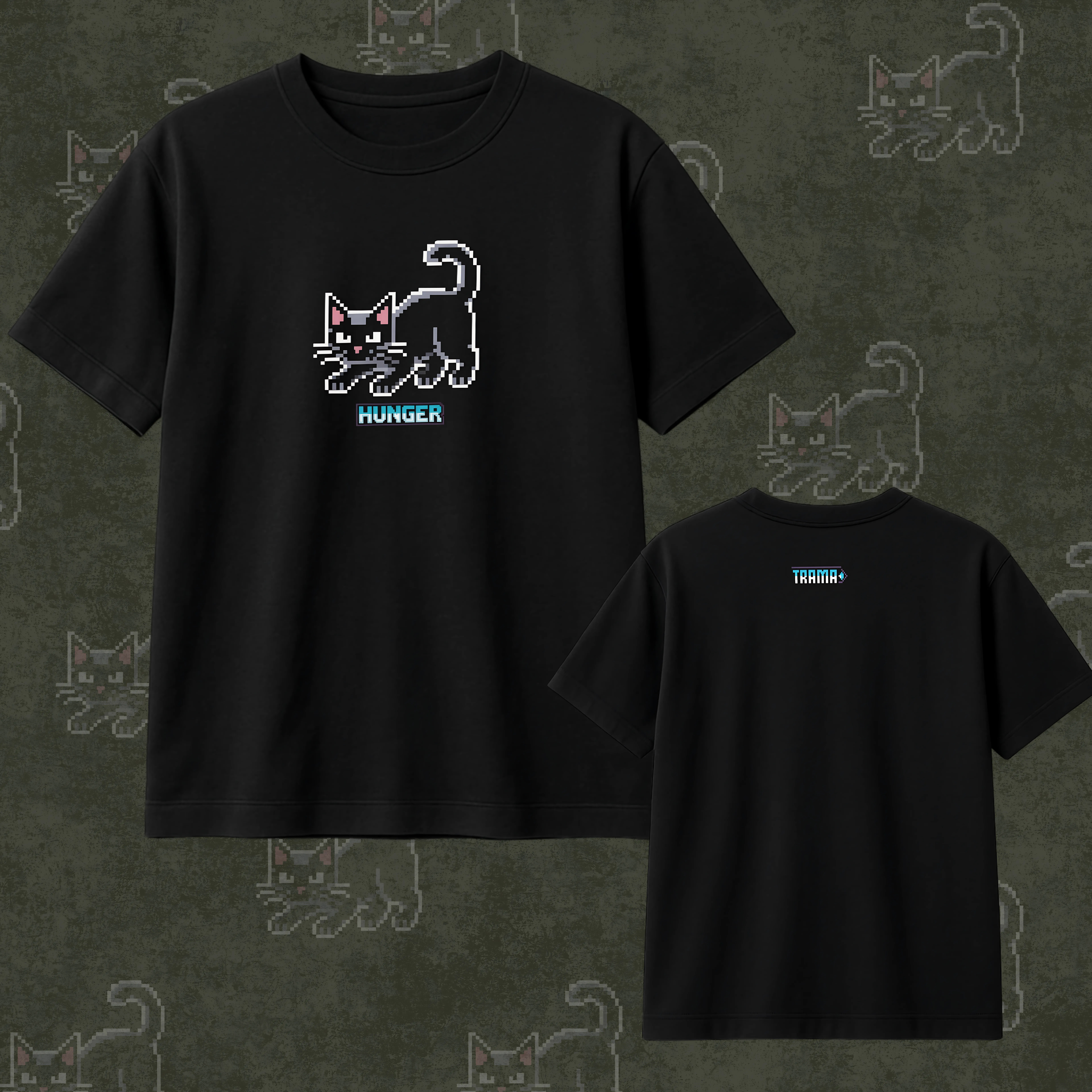Camiseta Quality | Hungry cat
