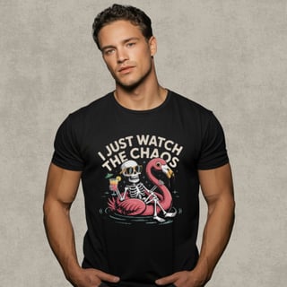 Camisa prime preta I JUST WATCH THE  CHAOS