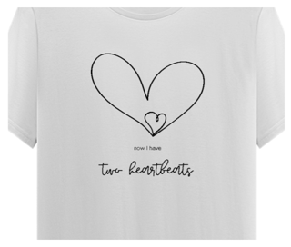 Camiseta 2 corações batendo