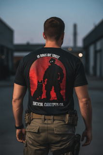 Nome do produto T-shirt | In Dogs We Trust (Costas)