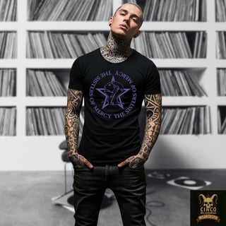 Nome do produto The Sisters of Mercy – Camiseta Símbolo Ritual da Fé Sombria