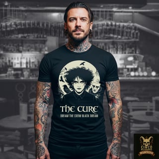 Nome do produto The Cure: Dream the Crow Black Dream – Camiseta Elegia Sombria em Plumas e Lágrimas
