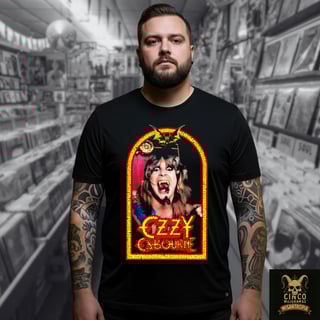 Nome do produto Ozzy Osbourne Plus Size: Camiseta Speak of the Devil - Mordida do Príncipe das Trevas