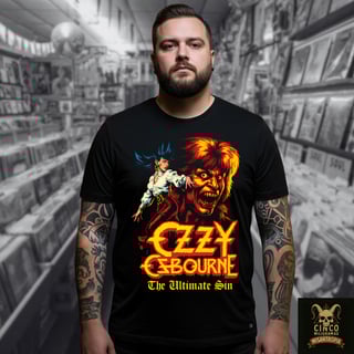 Nome do produto Ozzy Osbourne: Ultimate Sin - O Pecado Supremo – Camiseta Vintage com Arte de Horror Fantástico