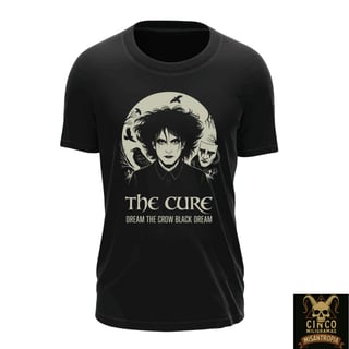 The Cure: Dream the Crow Black Dream – Camiseta Elegia Sombria em Plumas e Lágrimas