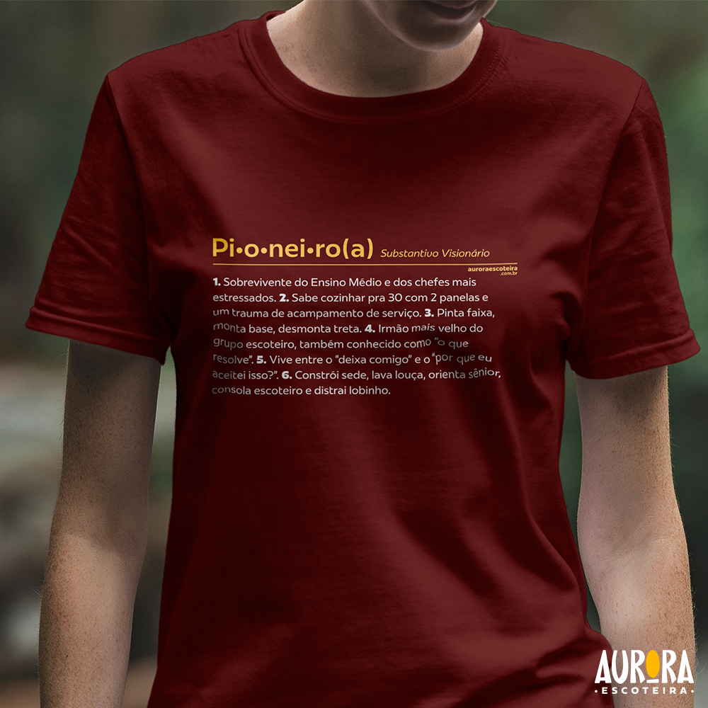 Nome do produto: Camiseta - Verbete Pioneiro