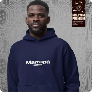 Nome do produto Moletom Canguru Prime Unissex – Marrapá