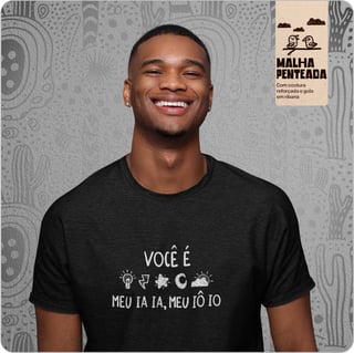 Camiseta Unissex Quality – Você é luz É raio, estrela e luar
