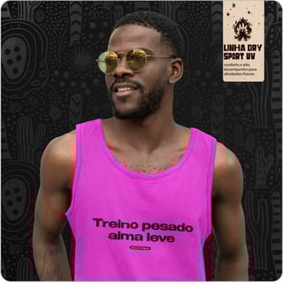 Nome do produto Regata Masculina Dry Sport UV – Treino pesado alma leve 