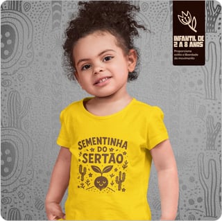 Camiseta Infantil Quality –  (2 a 8 Anos) - Sementinha Do Sertão 