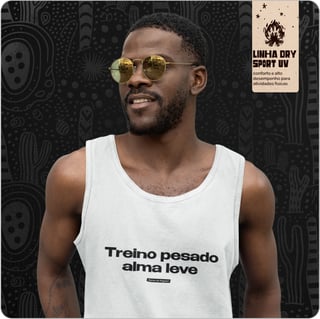 Regata Masculina Dry Sport UV – Treino pesado alma leve 