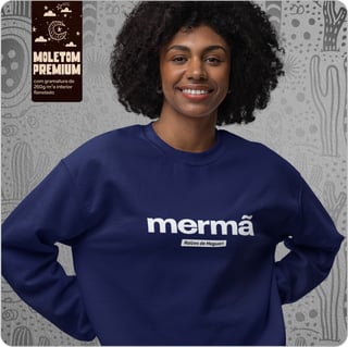 Nome do produto Moletom Blusão Prime Unissex – Mermã