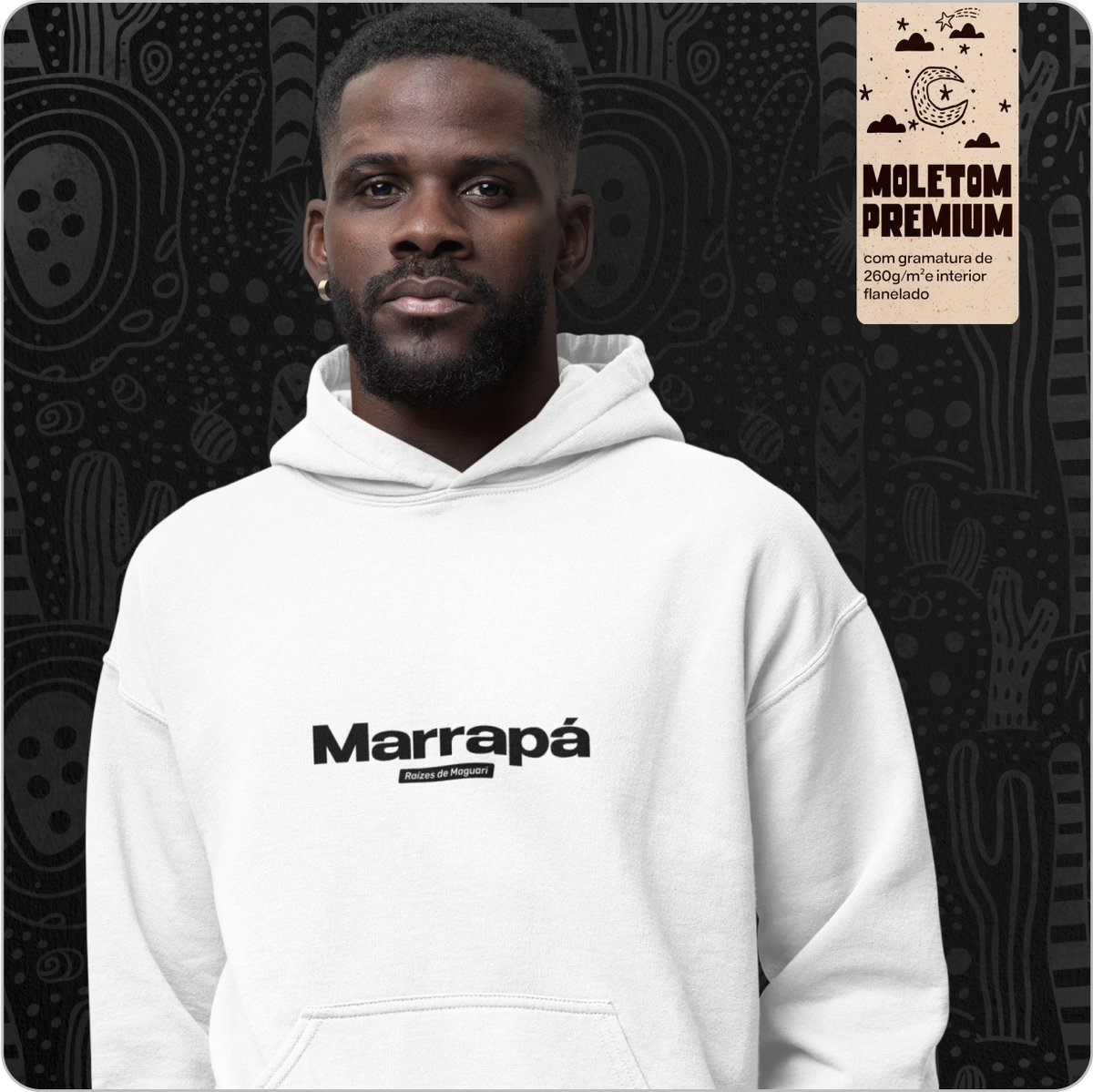 Nome do produto: Moletom Canguru Prime Unissex – Marrapá