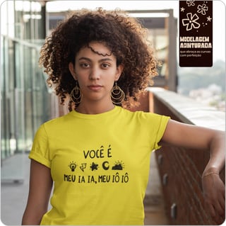 Nome do produto Camiseta Feminina Baby Long Quality - Você é luz É raio, estrela e luar 