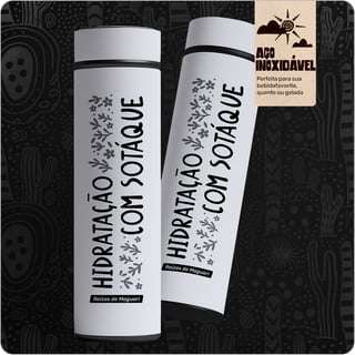 Garrafa Térmica com Estampa Exclusiva – Hidratação com sotáque 